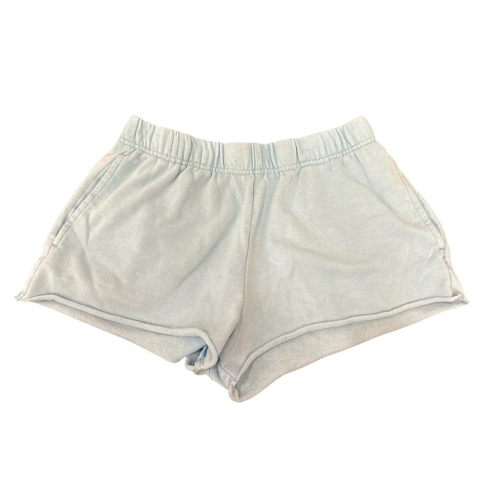garage women’s blue sweatshorts